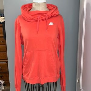 Nike Women’s Orange/Coral Rounded Neck sweatshirt